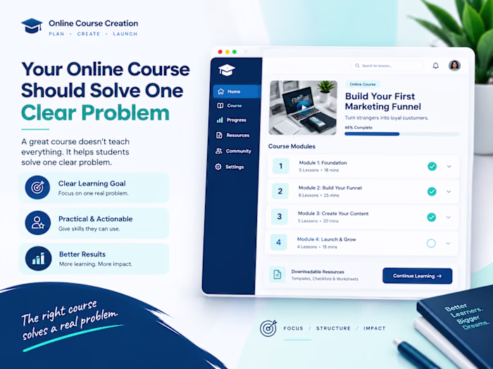 🎓 Your Online Course Should