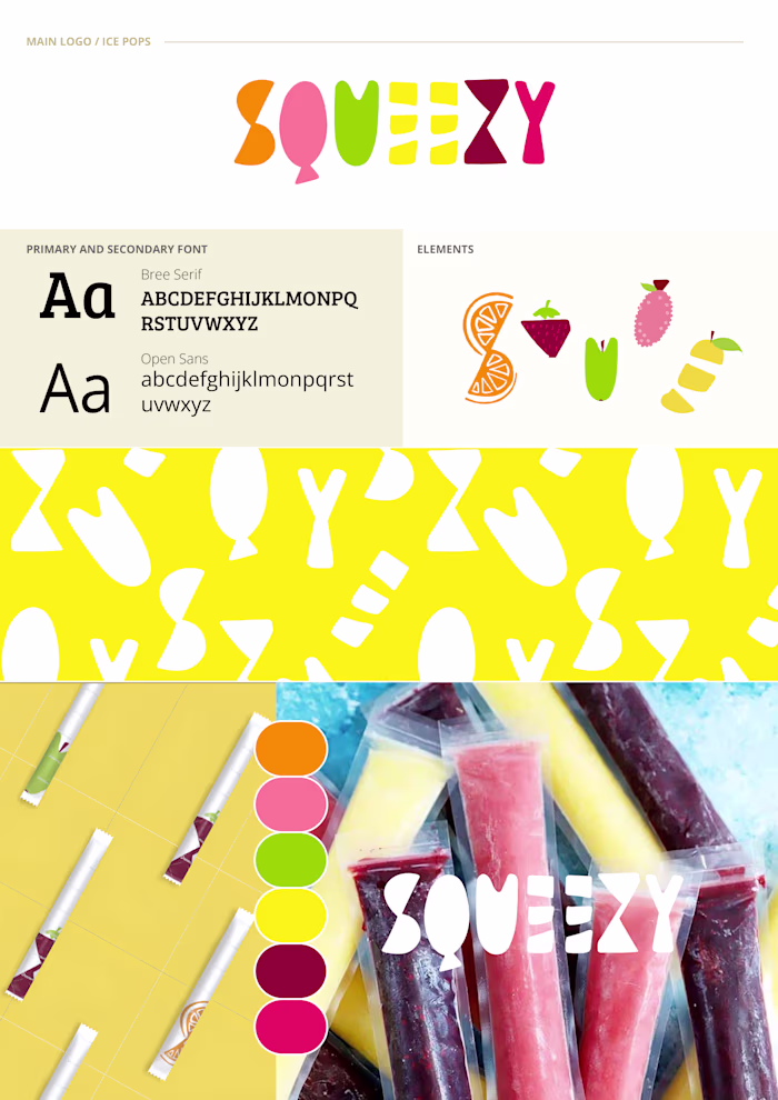 Squeezy - Ice Pops Branding