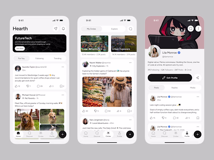 Hearth - A Community Concept App