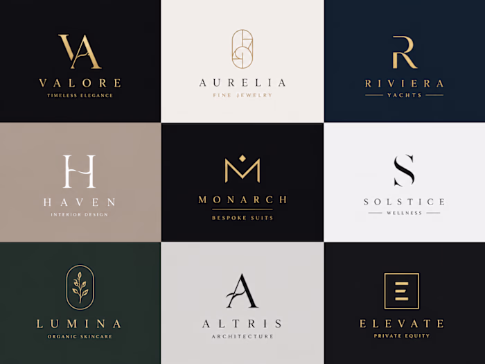Craft modern minimalist luxury logo