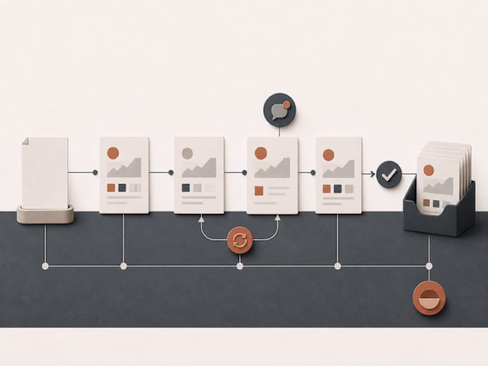 Content production review and approval roadmap