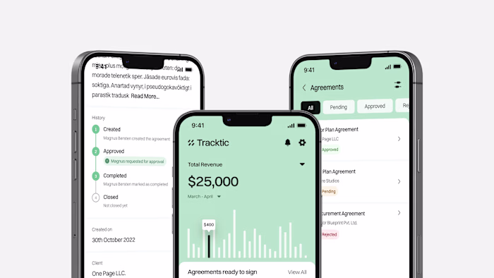 Tracktic App Design