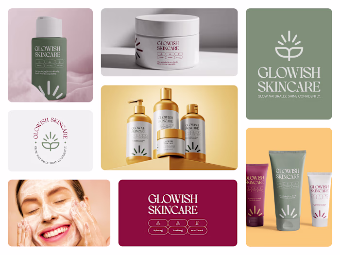 Label & Packaging Design for Glowish Skincare