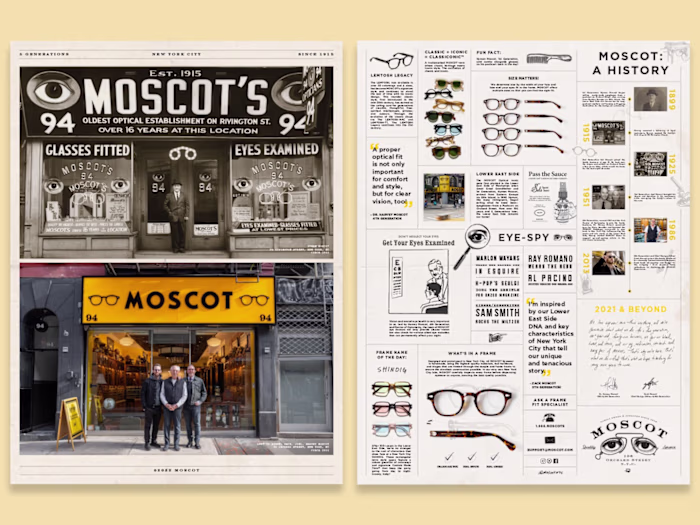 Graphic Design for MOSCOT