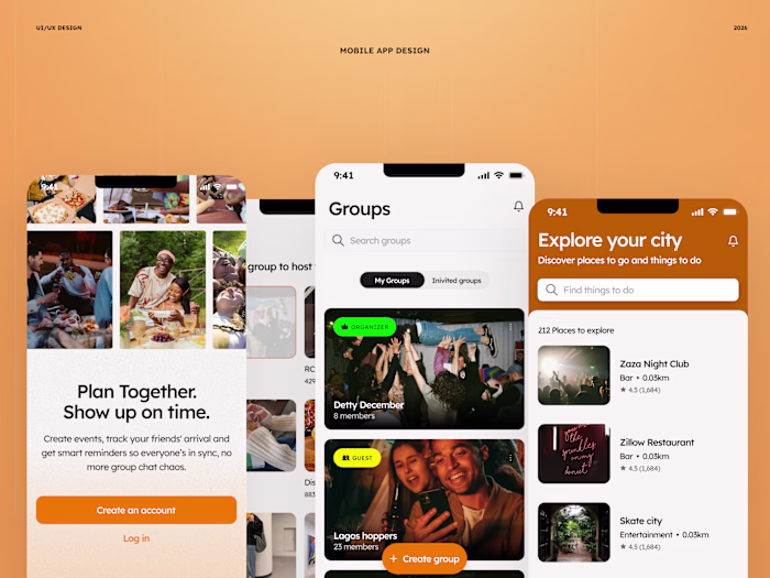 App Design for Casual Hangout Planning