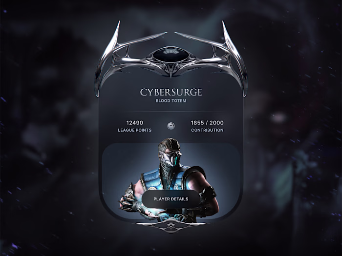 Gaming Card UI