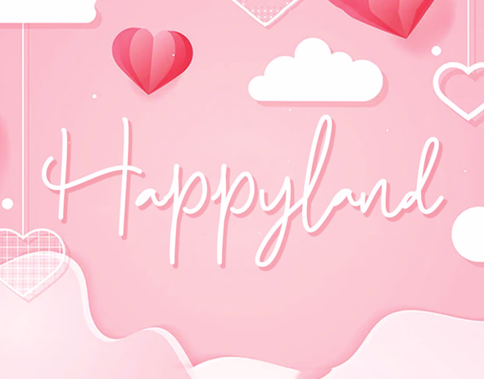 Design of Free Happyland Script Font