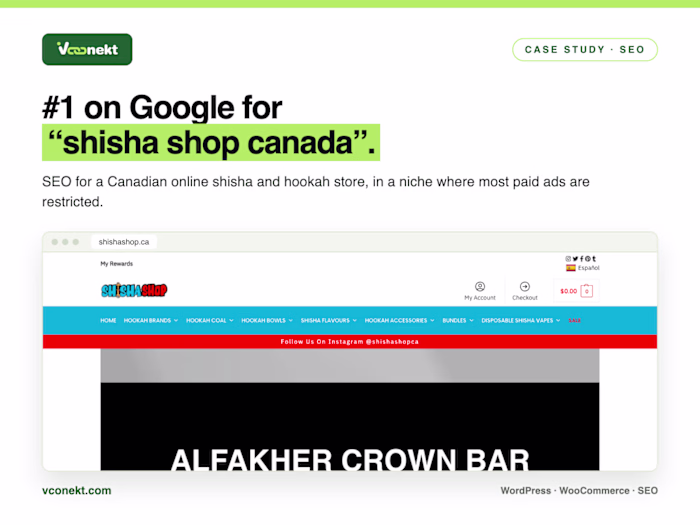 Shisha Shop Canada: #1 on Google for "shisha shop canada"