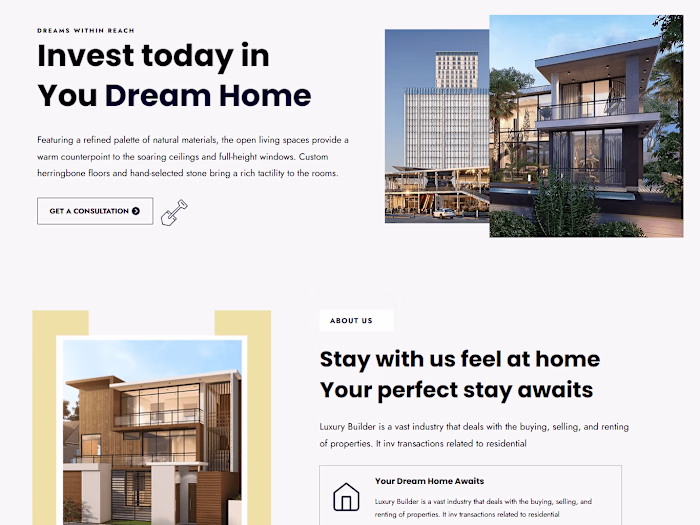 Luxury builder
