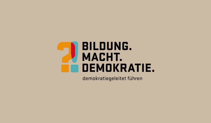 ildung. Macht. Demokratie.: A Logo That Questions and Exclaims