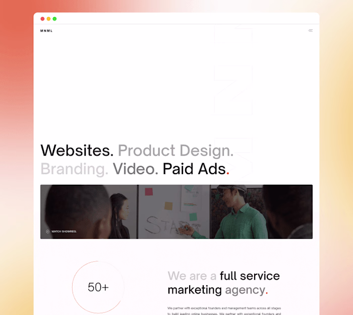 UI/UX Design & Webflow Development For Marketing Agency