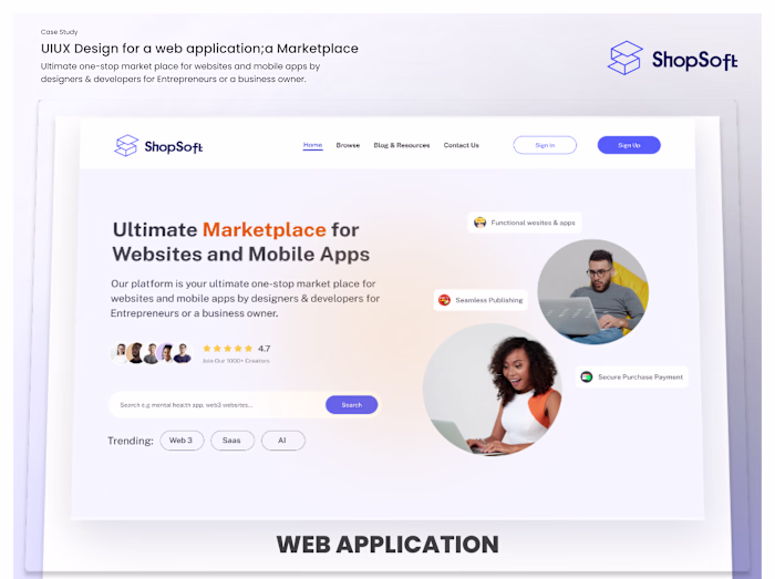 ShopSoft; Marketplace for designers & Developers :: Behance