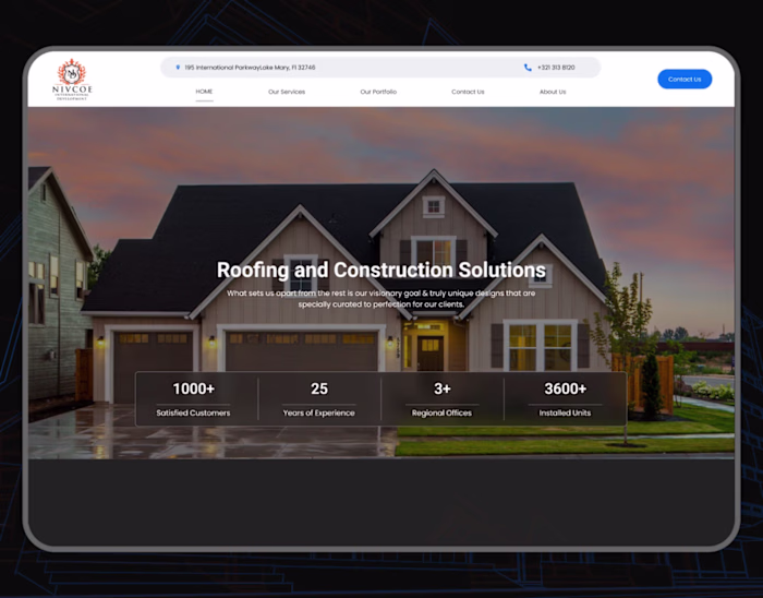 Nivcoe – Roofing & Construction Solutions Website
