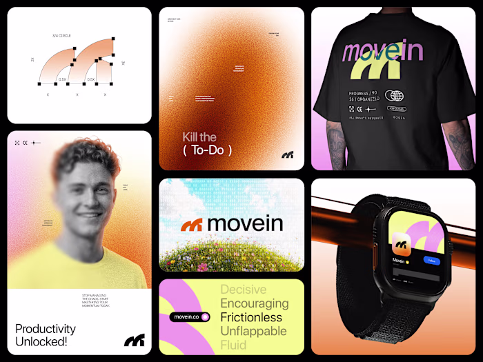Movein™, a productivity brand identity