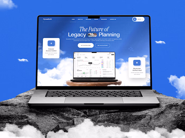 DynasticAI: FinTech Website Design Case