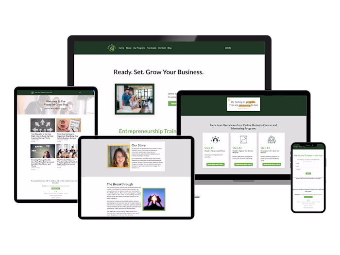 How We Built a Professional Kajabi Website for Ready Set Grow