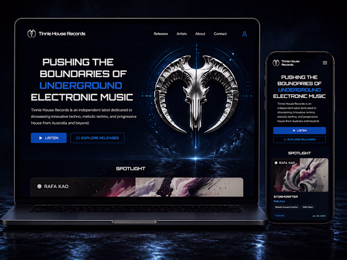 Web Platform for Electronic Music with media player Integration