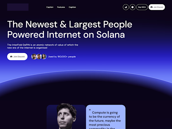DePIN Project Landing Page
