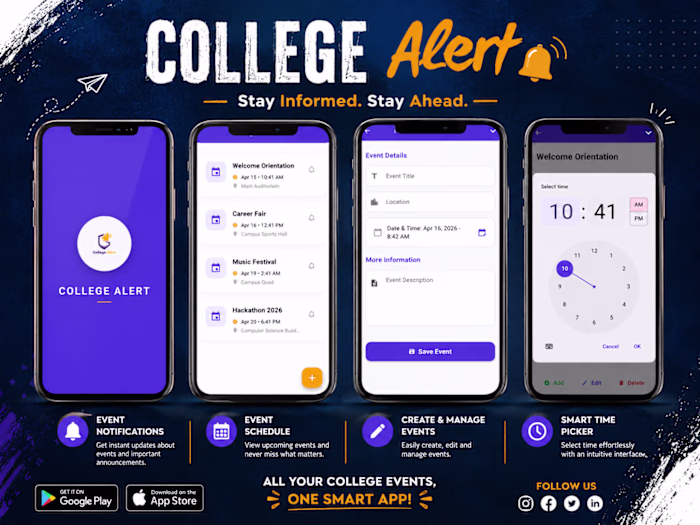 Flutter Collage Alert App.
A mobile