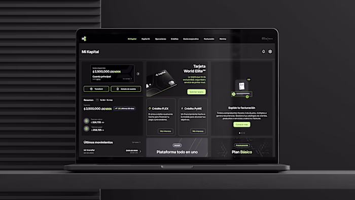 Kapital UX/UI Design | Banking Web App