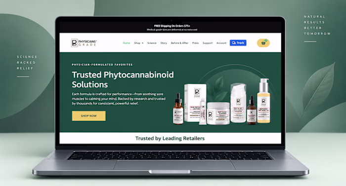 CBD Skincare WooCommerce Store Design & Development