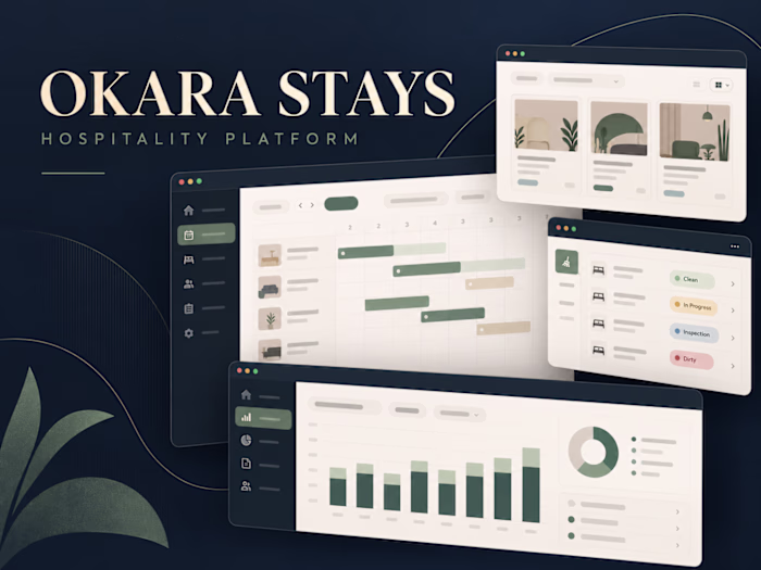 Okara Stays — Hospitality Platform & Operations UI