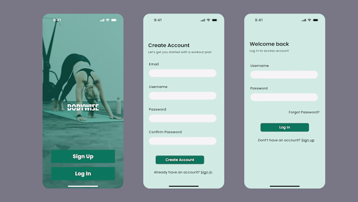 Onboarding of a fitness IOS app