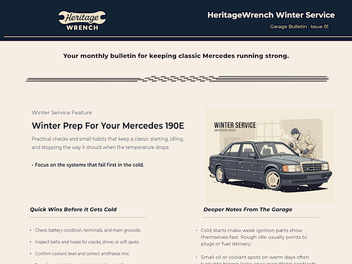 HeritageWrench Newsletter Case Study