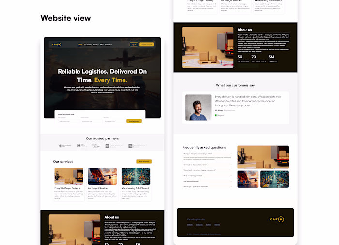 Carto Website design