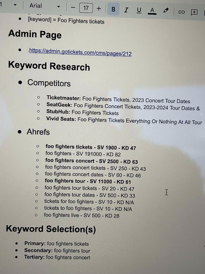 Keyword Research