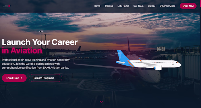 Dami Aviation (damiaviation.lk (http://damiaviation.lk)) was