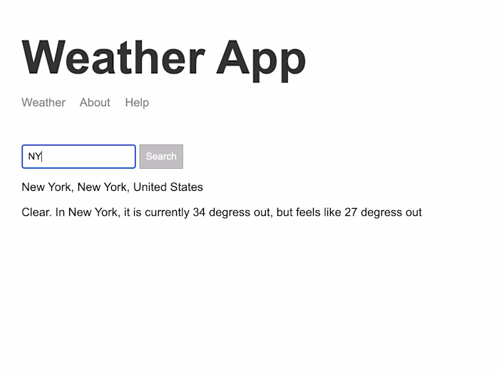 Weather app global version