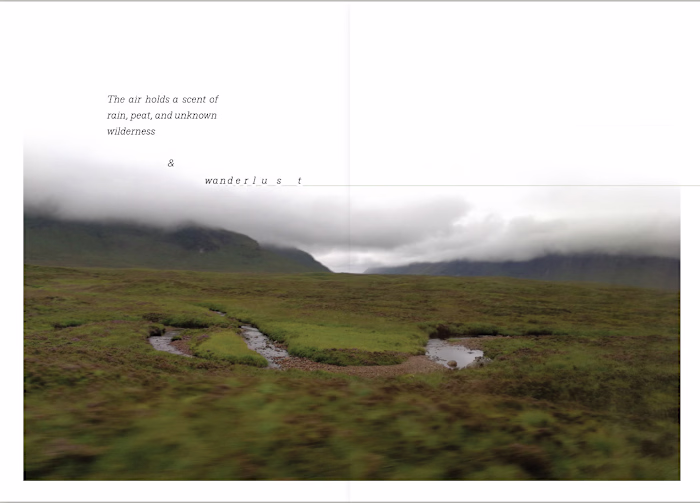 Scotland Travel Book - Experimental book design