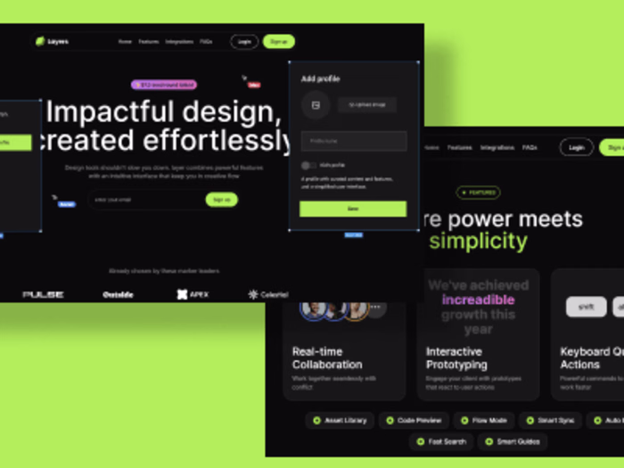 Layers Landing Page
