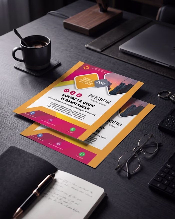 I am working on a flyer design.