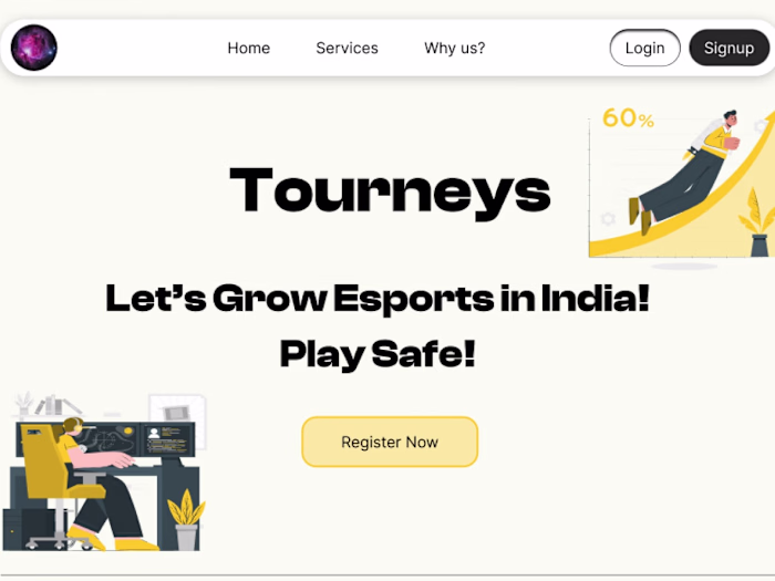 Designed Website For Esports Organisation.