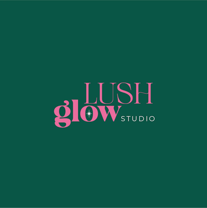 Lush Glow Studio – Beauty Salon Logo & Social Media Kit