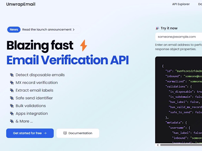 Blazing fast Disposable Email Detection & Email Verification AP…
