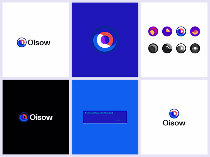 Unused logo alert 🚨 Here’s a branding collage for Oisow—a f...