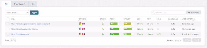 Page Speed Optimizations for BaseLang