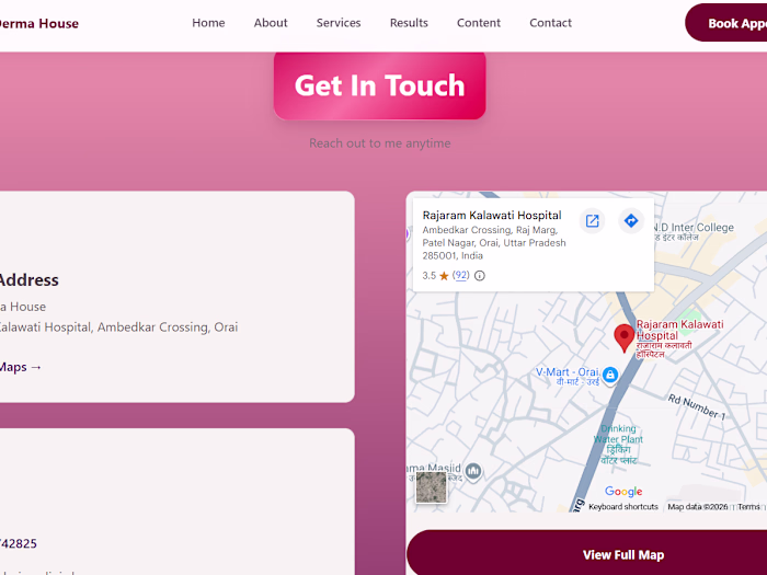 Website for Dermatologist