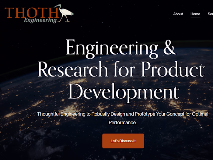 Website Design + Technical Writing | Thoth Engineering