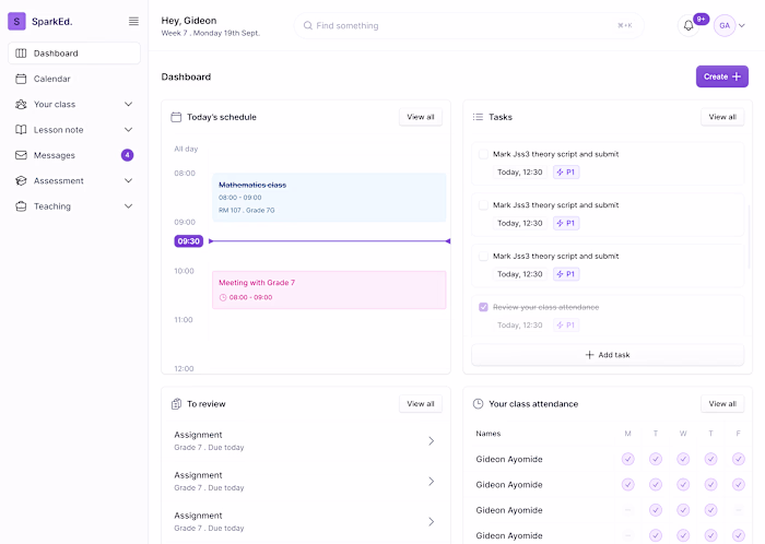 SparkEd an Edtech platform designed to simplify learning managem