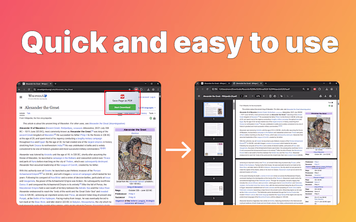 What it does:
Saves web pages