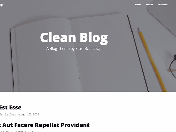 Simple Blog with Spring MVC