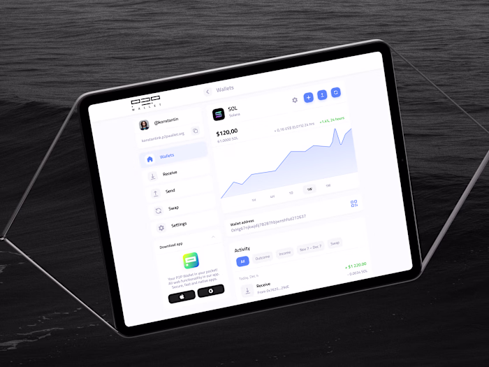 P2P Crypto Wallet / Detailed page (All conditions inside)