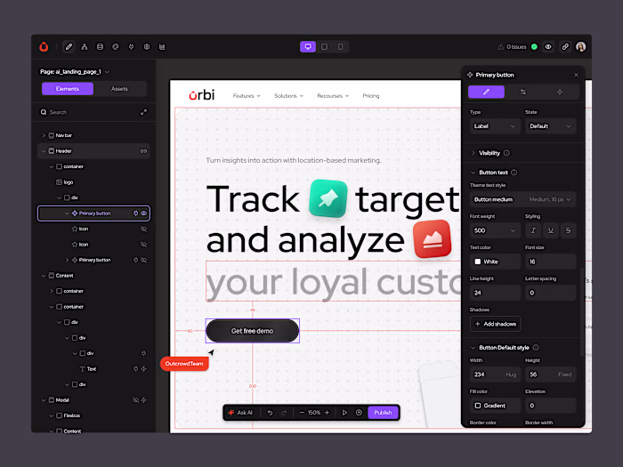 Orbi – No-Code Website & App Builder