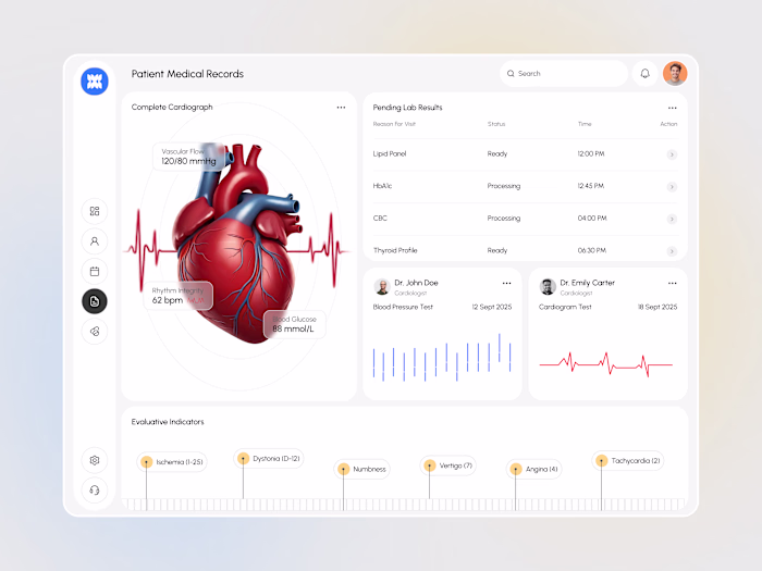 Patient medical records web application