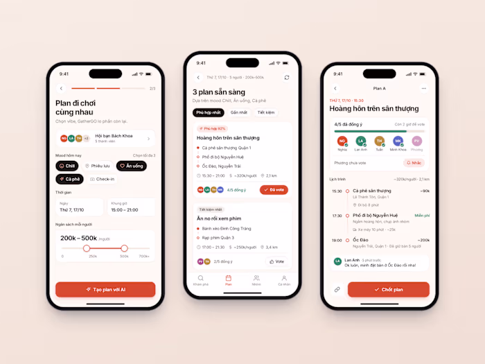 GatherGO - Group Planning Web App