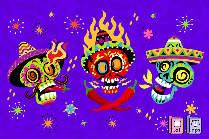 This bold and vibrant illustration